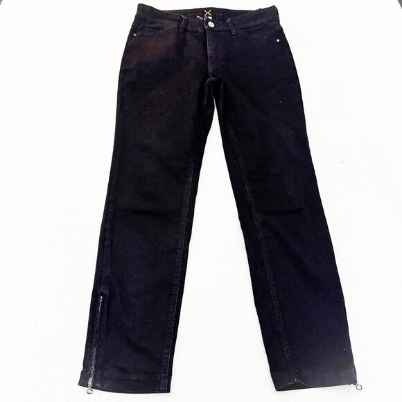 MAC Jeans Dream Chic D999 Black Zipper Ankle Denim Jeans Style 5471 Size 27 - Picture 2 of 10